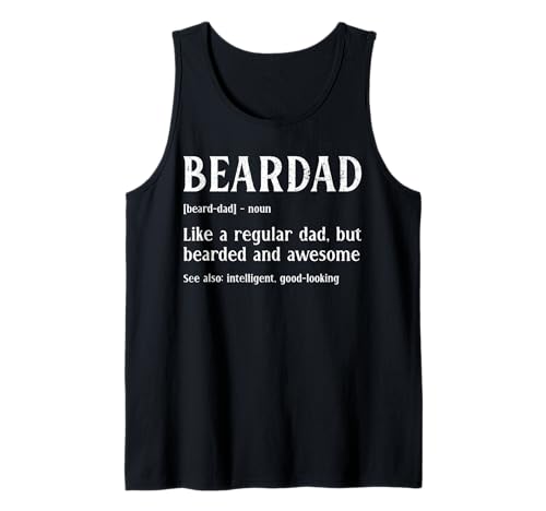 Herren Lustiger bärtiger Vater: Beardad definierte den Barthumor zum Vatertag Tank Top Herren Lustiger bärtiger Vater: Beardad definierte den Barthumor zum Vatertag Tank Top von Designs for Dads with Beards by A Bearded Grandpa