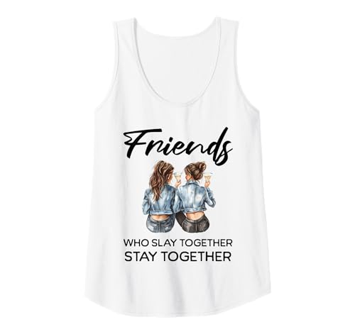 Damen Best Friends Design - Girls 'Day And Night Out Tank Top Damen Best Friends Design - Girls 'Day And Night Out Tank Top von Designs for Friends Who Slay