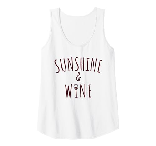 Damen Sommerlustig für Sonnenschein- und Weinliebhaber Tank Top von Designs for Women Who Love Relaxing