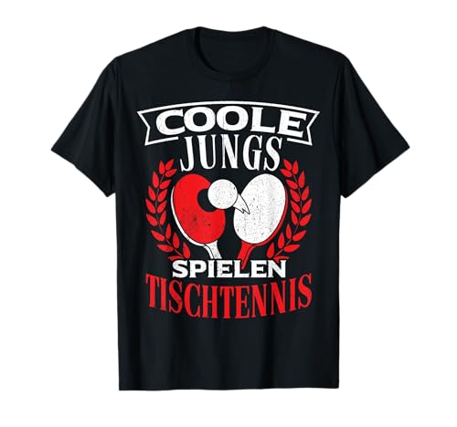 Coole Jungs Spielen Tischtennis Kinder Ping Pong Jungen T-Shirt von Designs für Coole Jungs - Tischtennis Sprüche