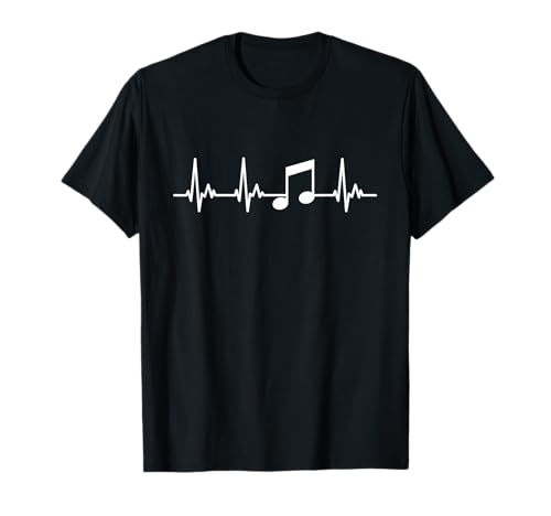 Musiker Mein Herz schlägt für Musik Damen Herren T-Shirt von Designs für Musiker