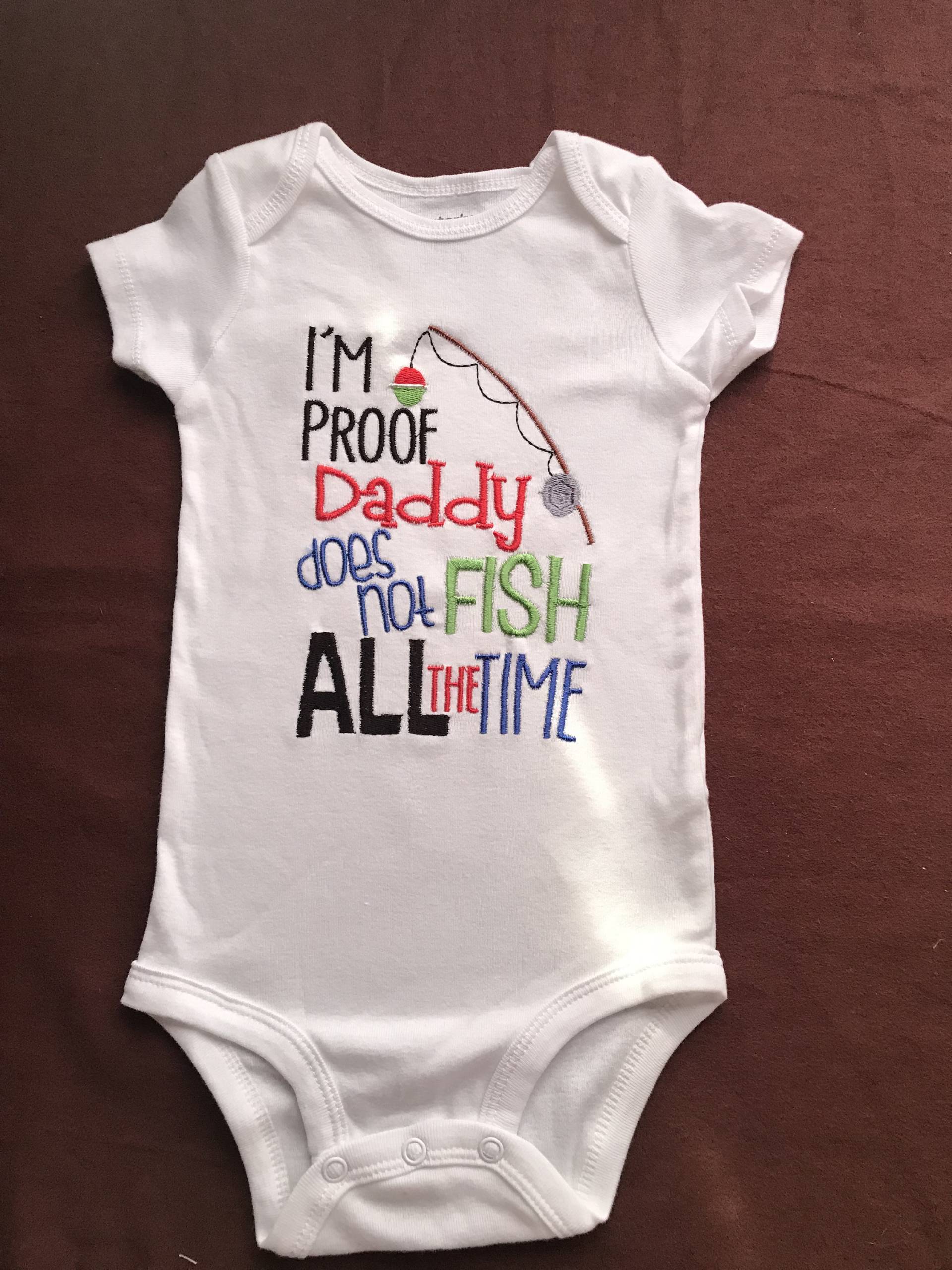 Im Proof Daddy Fischt Nicht Die Ganze Zeit/Baby Shower Geschenk Junge von DesignsByDutches