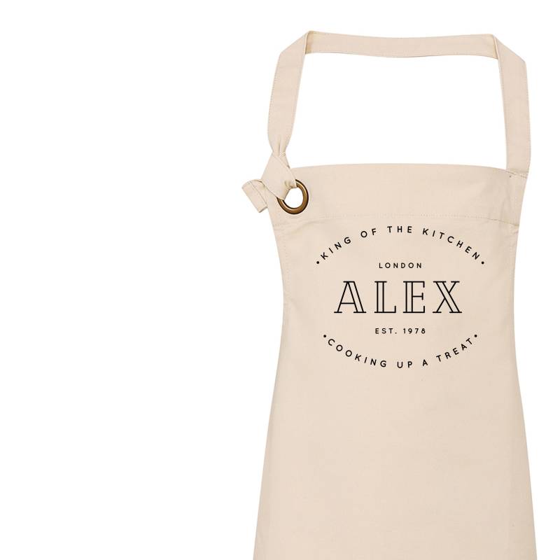 König Der Küche Schürze | Schürzen Für Herren Personalisierte Benutzerdefinierte Geschenk-Ideen Ihn Geschenke Männer von DesignsByHush