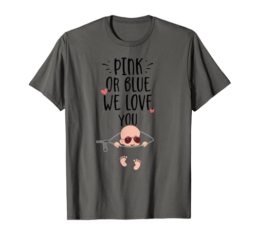 Baby Party: Pink Or Blue We Love You - Schwangerschaft T-Shirt von DesignsByJnk5 Familie
