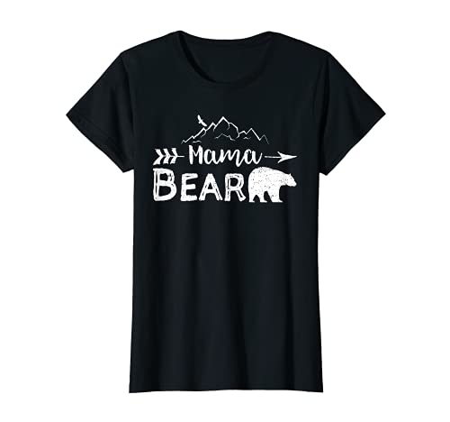 Damen Mama Bear Tshirt Familie Mama Papa Bär Eltern von DesignsByJnk5 Familie