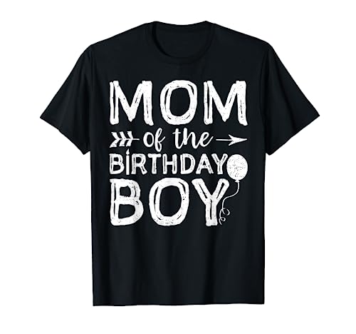 Mom Of The Birthday Boy - Muttertag T-Shirt von DesignsByJnk5 Geburtstag