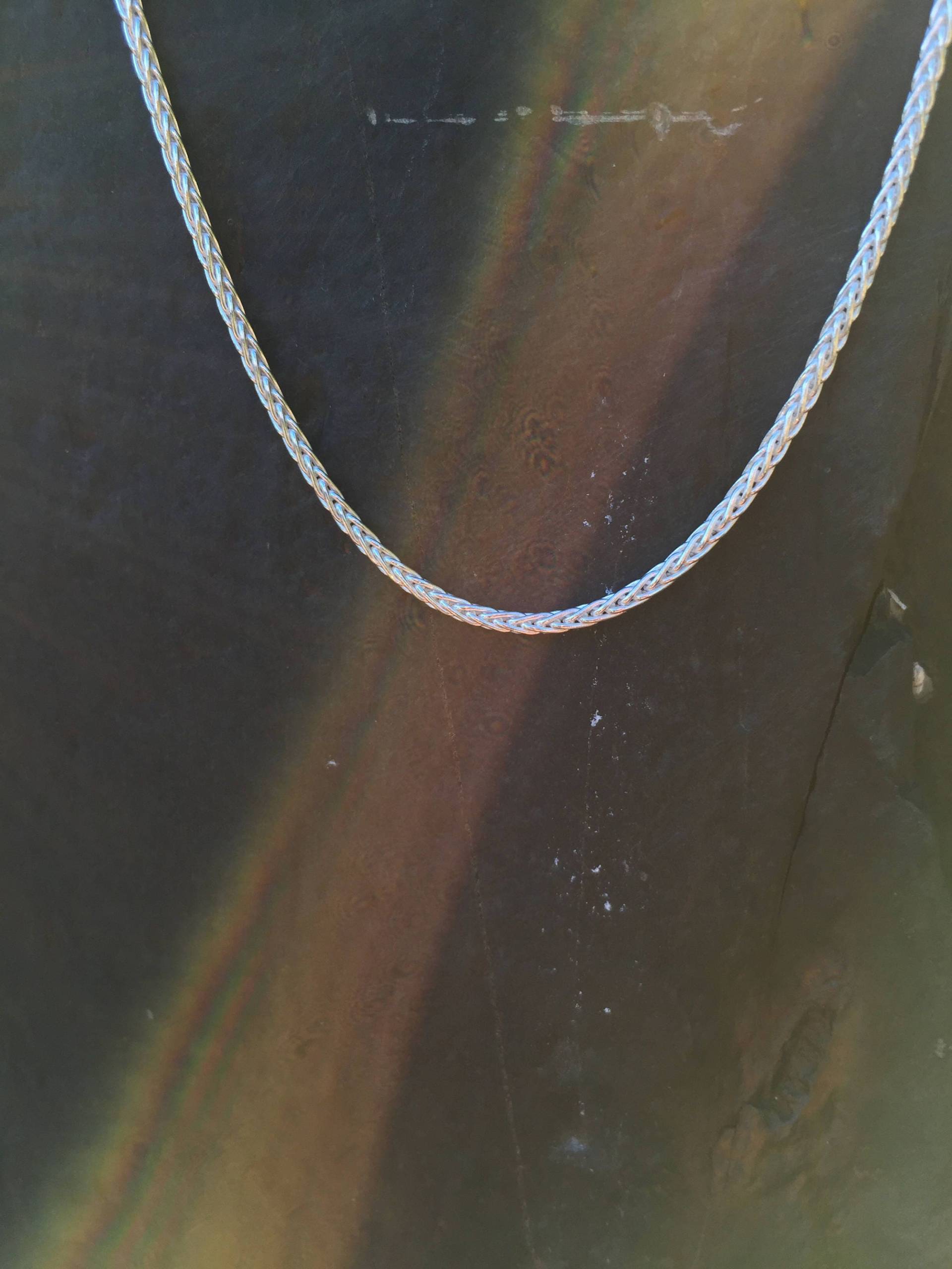 sterling Silber Weizen Kette sterling Silber Weizen Kette von DesignsByLoneWolf