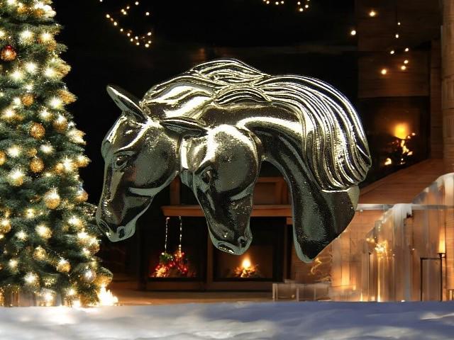 Einzigartige Silber Brosche Doppel Pferdekopf Country Western Schmuck Reiter Boho Chic Pin Geburtstag Geschenk Jahrestag 80001 von DesignsByMaral