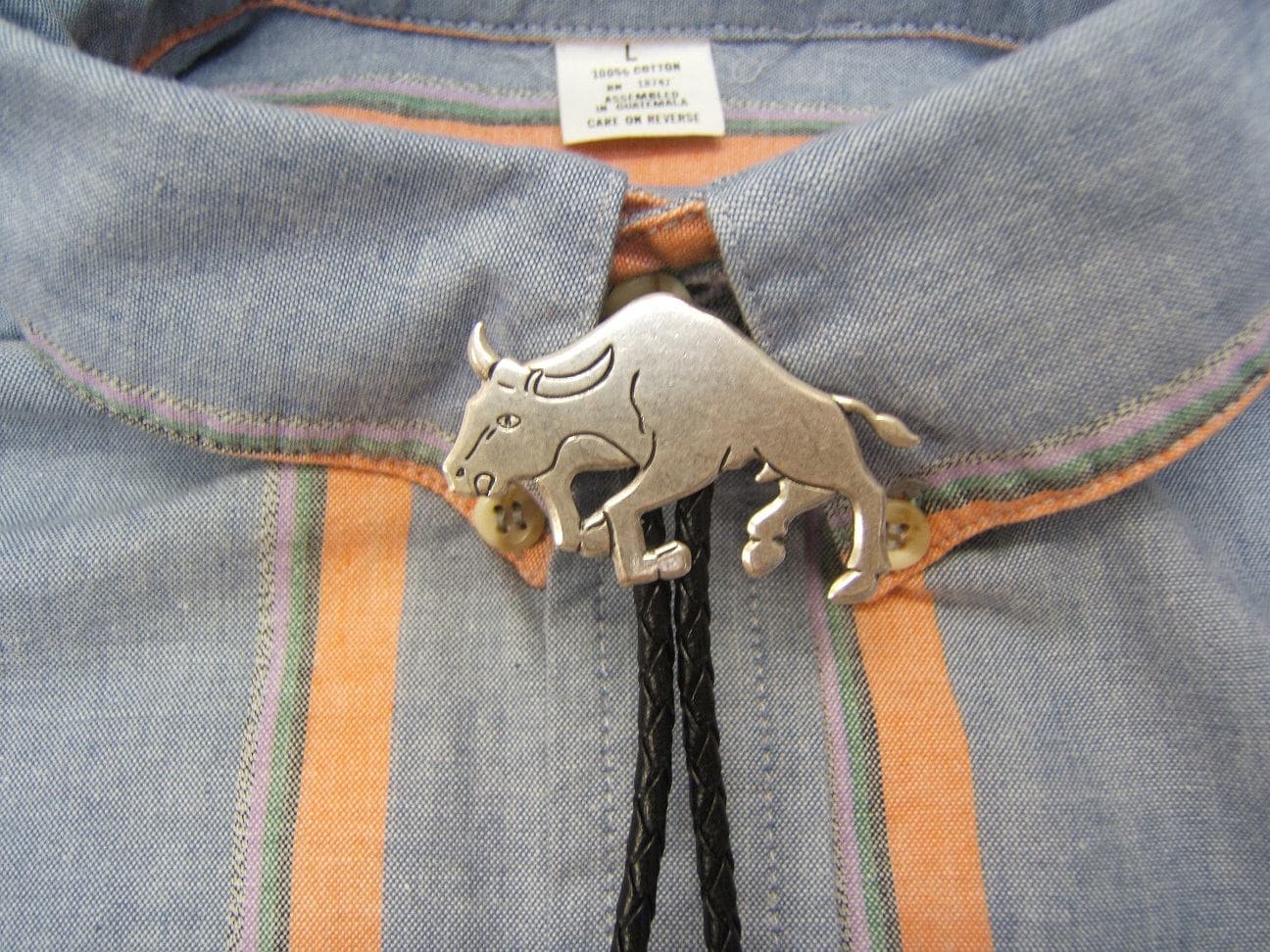 Silber Ladestier Bolokrawatte, Western Rodeo Halskette von DesignsByMaral