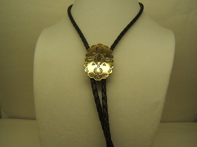 Western-Schmuck Messing Poliert Bolo Tie Lariat Bola Boho Kleidung Hochzeit Krawatte Halskette Usa Jewelry 60515-5 von DesignsByMaral