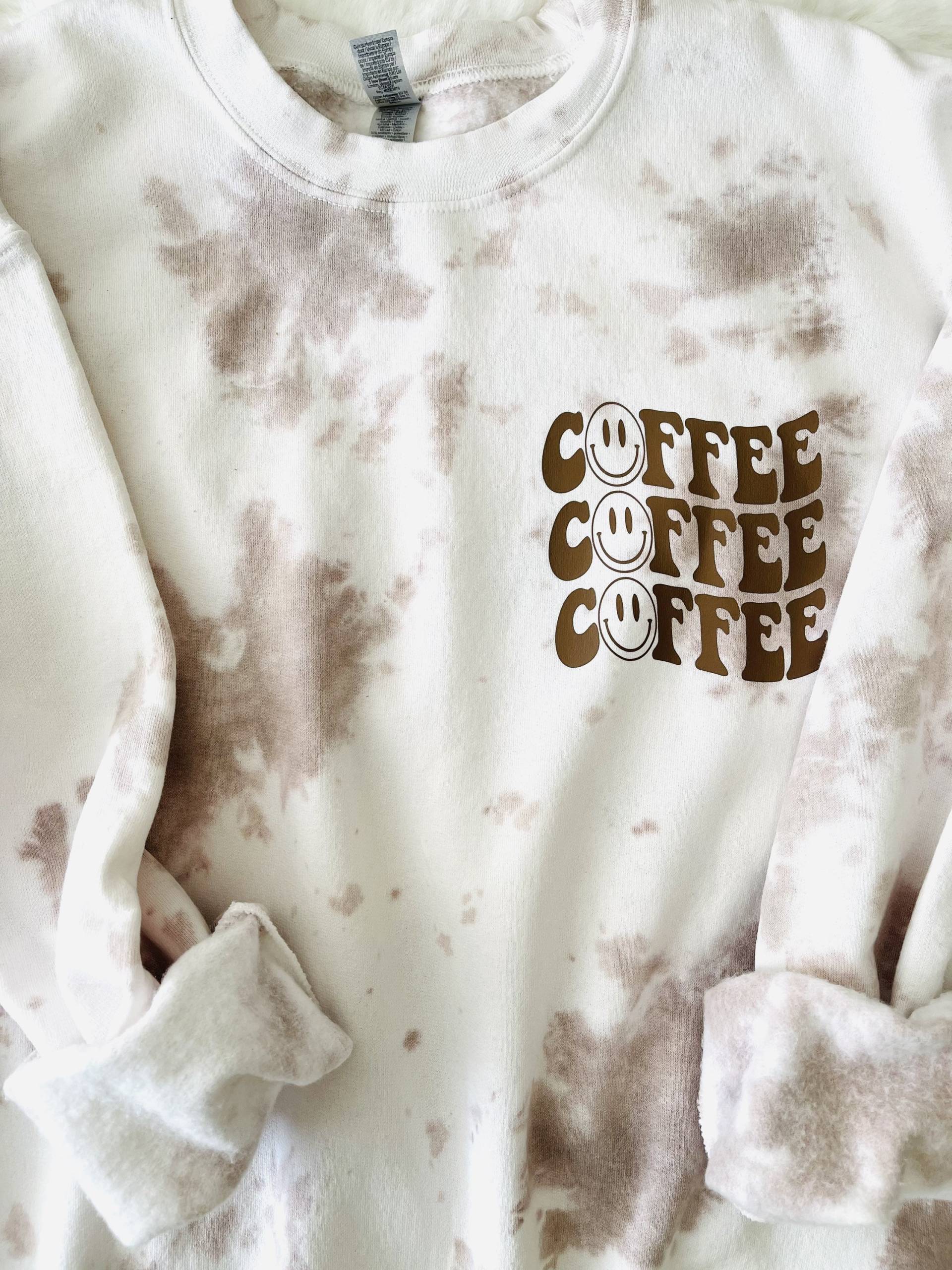 Kaffee Sweatshirt, Shirt, Tie Dye Boho Geschenk Für Sie Kaffee Sweatshirt, Shirt, Tie Dye Boho Geschenk Für Sie von DesignsByNela