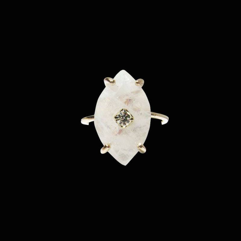 Regenbogen Mondstein Ring - Größenverstellbar Regenbogen Mondstein Ring - Größenverstellbar von DesignsByRevarie
