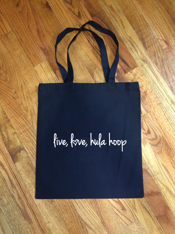 Live Liebe Hula Hoops - Einkaufstasche von DesignsFromJess