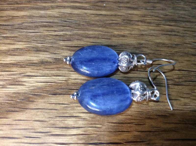 Kyanit Thai Karen Silber Ohrringe von DesignsOnBenbecula2