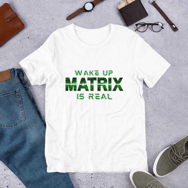 Weck Matrix Ist Echt | Keanu Reaves Fandom Geschenk Für Ihn Anderson Kurzärmeliges Unisex-T-Shirt von DesignsbyRuh