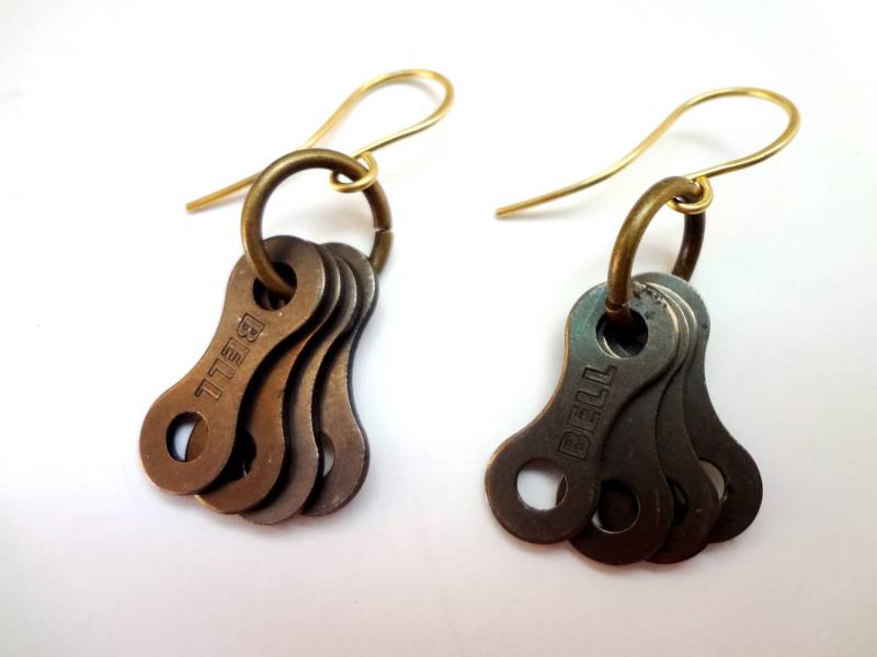 Fahrrad Glieder Ohrringe, Schmuck, Geschenk, Teil Schmuck von DesignsbySharonVa
