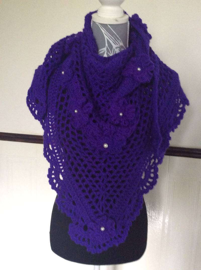 Lila Spitze Schal von Designsbyjacquelines