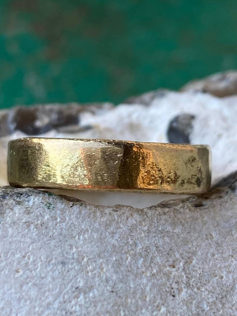 Messing Band Ring, Steampunk Ring, Wikinger Ring, Herren Ring, Trauring von Designvonmerrill