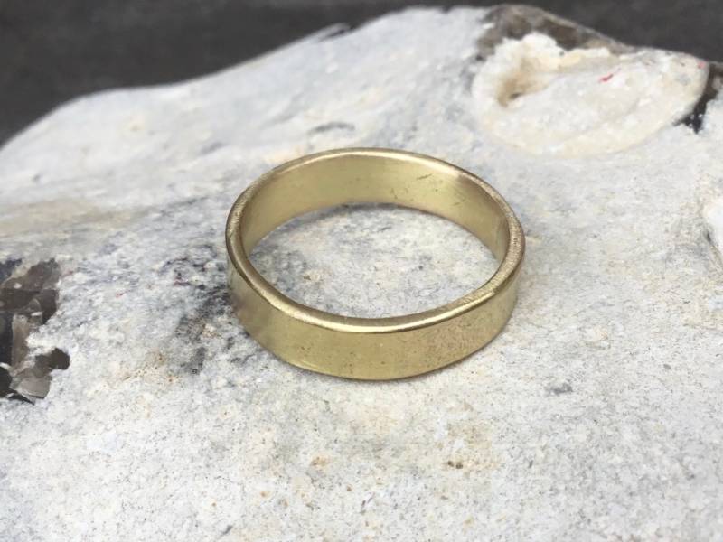 Messing Band Ring, Steampunk Ring, Wikinger Ring, Herren Ring, Trauring von Designvonmerrill