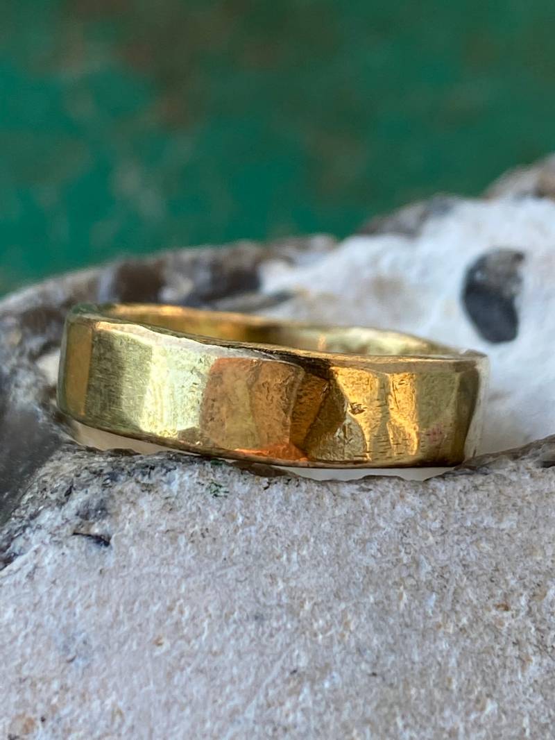 Messing Band Ring, Steampunk Ring, Wikinger Ring, Herren Ring, Trauring von Designvonmerrill