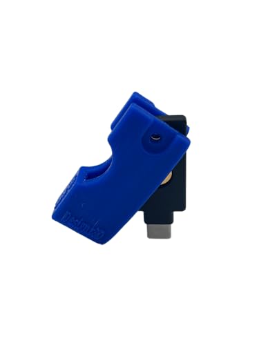 Designz3D Yubikey Protector Flip Case Keychain Holder (5 NFC / 5C NFC) (Blue, 5C NFC) von Designz3D