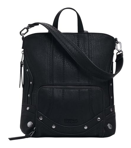Desigual Rucksack Freizeitrucksack Pretoria Embro Patch Mini Backpack Black schwarz von Desigual