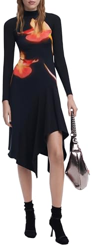 DESIGUAL ABITO CORTO DONNA NERO von Desigual