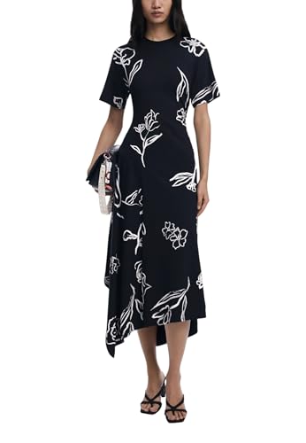 DESIGUAL ABITO LUNGO DONNA NERO DESIGUAL ABITO LUNGO DONNA NERO von Desigual