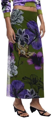 DESIGUAL GONNA LUNGA DONNA VERDE von Desigual