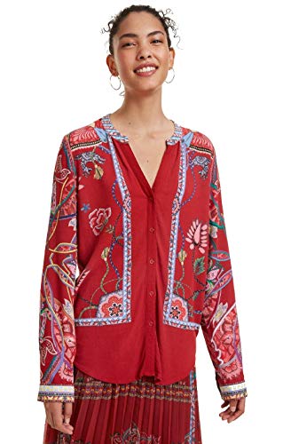 Desigual 19SWCW88 Hemd Frauen Rot M von Desigual