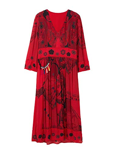 Desigual 19SWVW03 Dress Frauen Rot 38 von Desigual