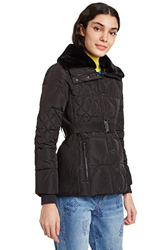 Desigual 19WWEWBP Daunenjacke Frauen Schwarz 44 von Desigual