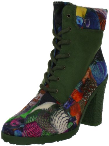 Desigual ANKLE BOOT CAQUIS 27AS325, Damen Fashion Halbstiefel & Stiefeletten, Grün (Azul Gaultier 5077), EU 36 von Desigual
