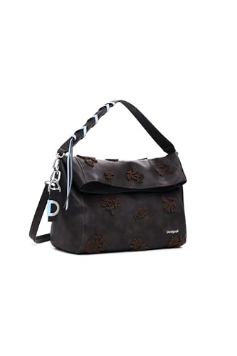 Desigual BAG_STENCIL FLOWER LO, 6009 CHOCOLATE, U von Desigual