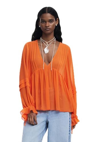 Desigual BLUS_MOIRAS, 7002 ORANGE, M von Desigual