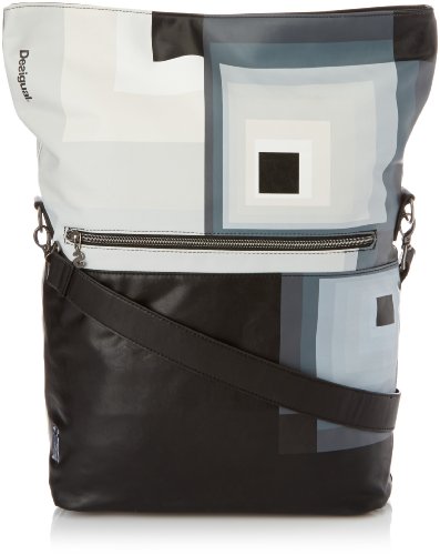 Desigual Bols Ibiza Cuadro Umhängetasche – Schwarz (2000), Einheitsgröße von Desigual