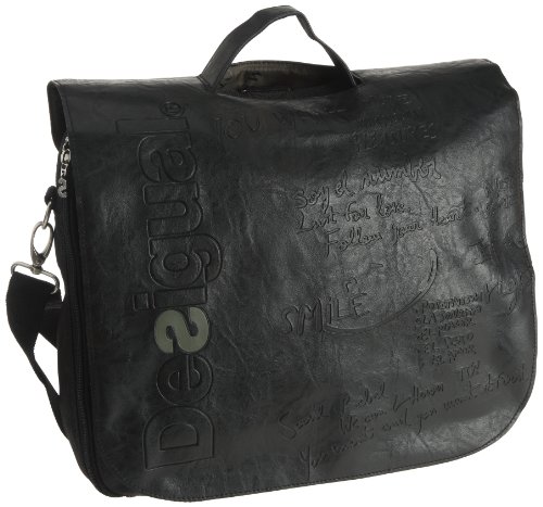 Desigual Damen Solapa Everyday Cross Over Bag, Schwarz von Desigual