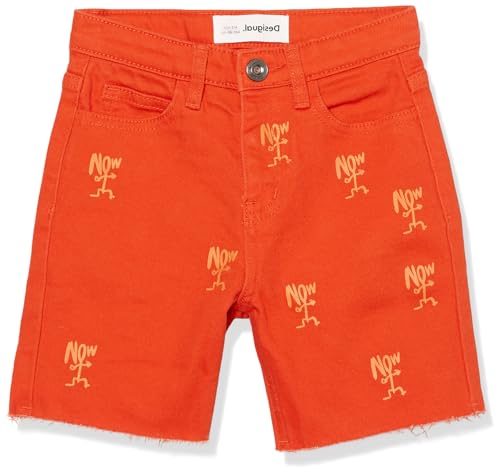 Desigual Boy's Denim_Aguila 7022 GOLDEN Poppy Jeans, Orange, 12 Years von Desigual