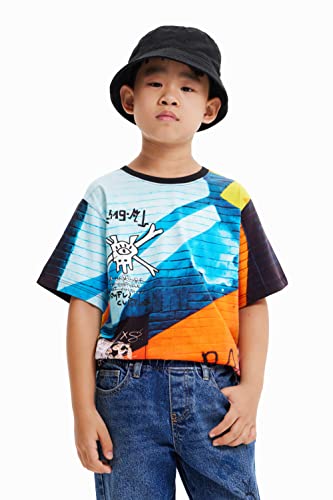 Desigual Boy's TS_Romeo 9019 Tutti Fruti Shirt, Material Finishes, 6 Years von Desigual