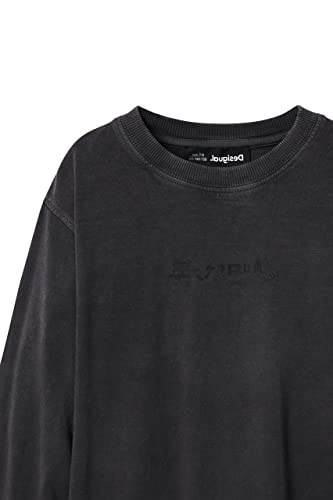 Desigual Boy's TS_Sergio 2007 Middle Gray T-Shirt, Black, 8 Years von Desigual