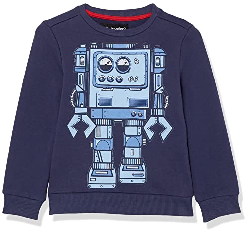 Desigual Boys Sweat_Roble Sweatshirt, Blue, 13/14 von Desigual