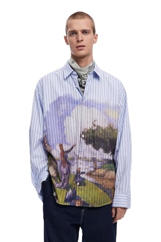 Desigual CAM_Artwork, 5057 Azul GRISACEO, M von Desigual