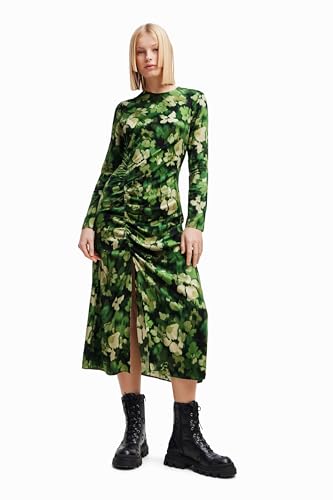 Desigual Camoflower grünes Midikleid 23WWVW99, grün, Medium von Desigual