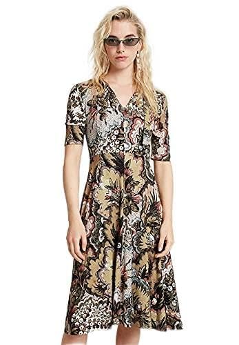 Desigual Damen 19wwvk664092 Kleid, Grün, 26 Kurz EU von Desigual