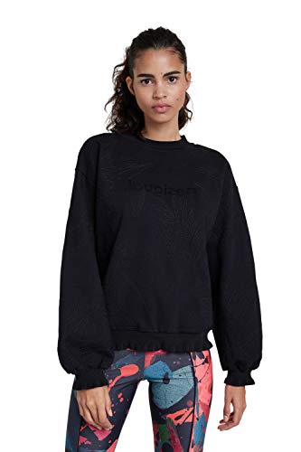 Desigual Damen 20WOSK142000M Sweatshirt, SCHWARZ, M von Desigual