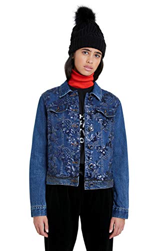 Desigual Damen 20WWED53516136 Jacken, Blue, 36 Desigual Damen 20WWED53516136 Jacken, Blue, 36 von Desigual