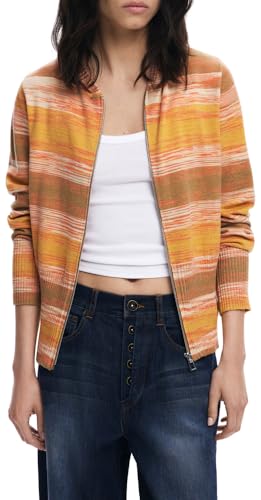 Desigual Damen 25wwjf45 Pullover, Orange, S EU von Desigual