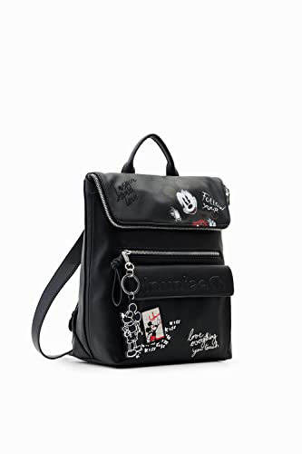 Desigual Damen BACK MICKEY ROCK NERANO U 2000 BLACK, Schwarz, Einheitsgröße EU von Desigual