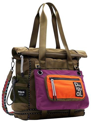 Desigual Damen Back_Reprise Modularis Or Zubehör Nylon Rucksack Big, grün von Desigual