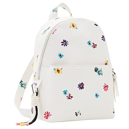 Desigual Damen Back_fresia_mombasa BACK FRESIA MOMBASA MINI U 1000 WHITE, Weiß, Einheitsgröße EU von Desigual